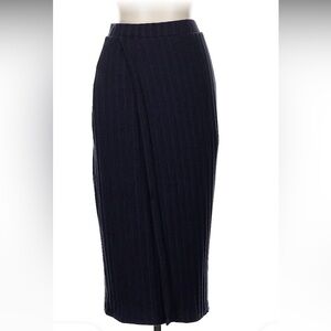 Anthropologie Maeve Navy Knit Midi Skirt